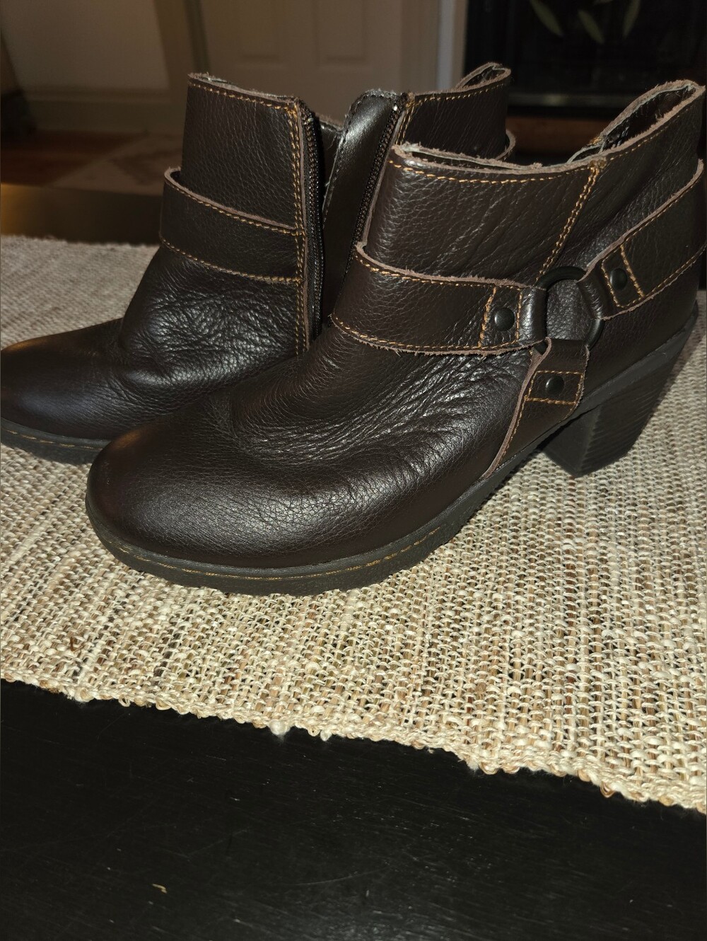 Bjorndal Blayden Leather Harness Ankle Boots Sz 9
